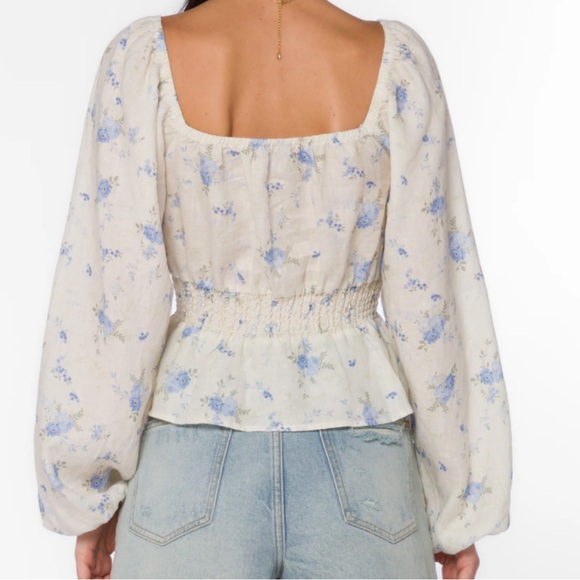 NEW linen Velvet Heart top - Picture 9 of 9